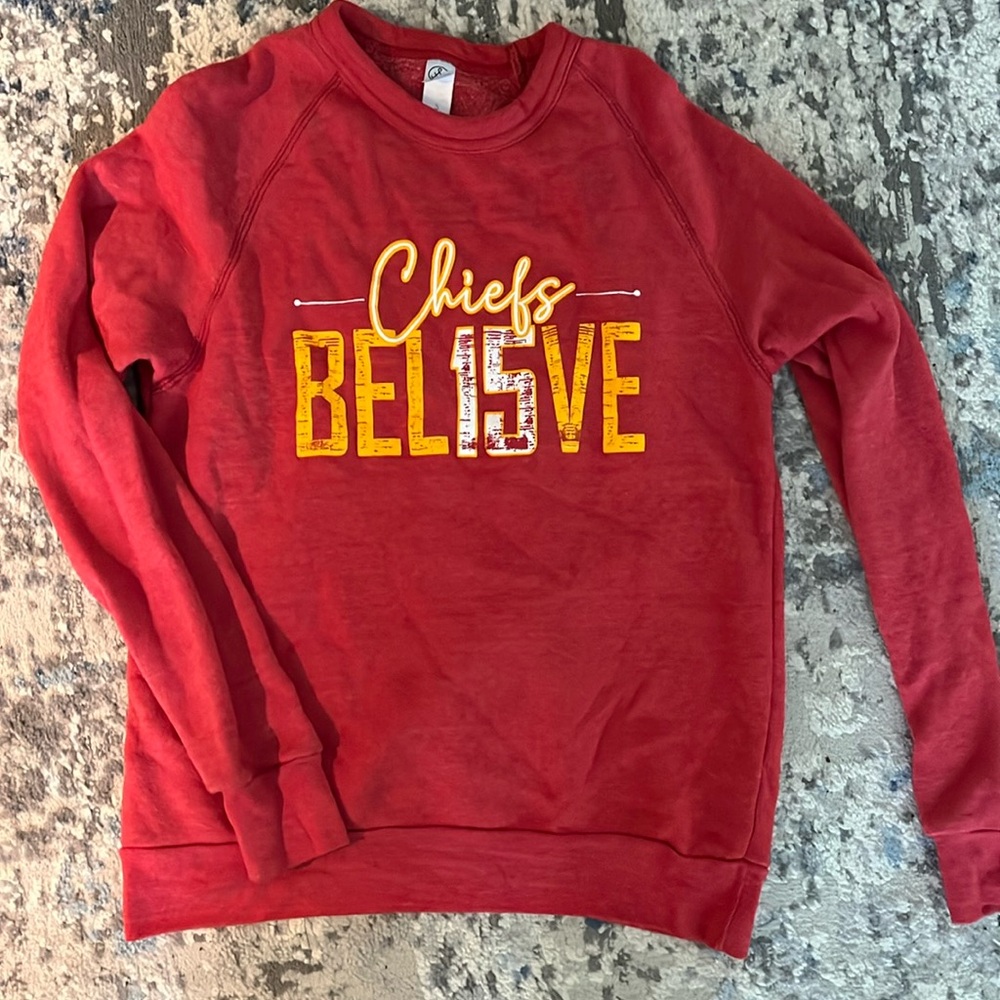 Kansas City Chiefs sweatshirt Patrick Mahomes “Bel15ve”
